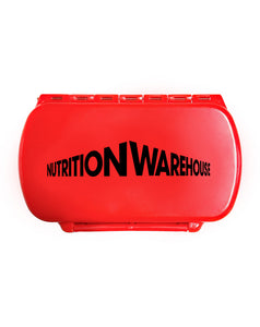 Pill Box (Red) by Nutrition Warehouse