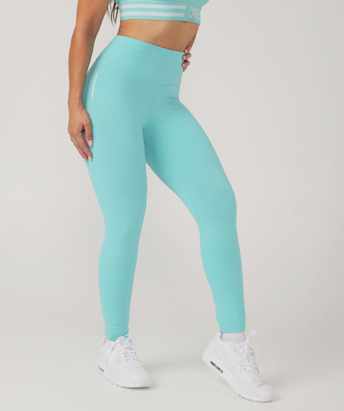 Core Leggings - 7/8 Length (Turquoise) by OneMoreRep - Nutrition