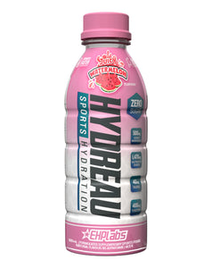 500ml EHPlabs HYDREAU electrolyte drink, green bottle with Kiwi Strawberry flavour and zero sugar claim