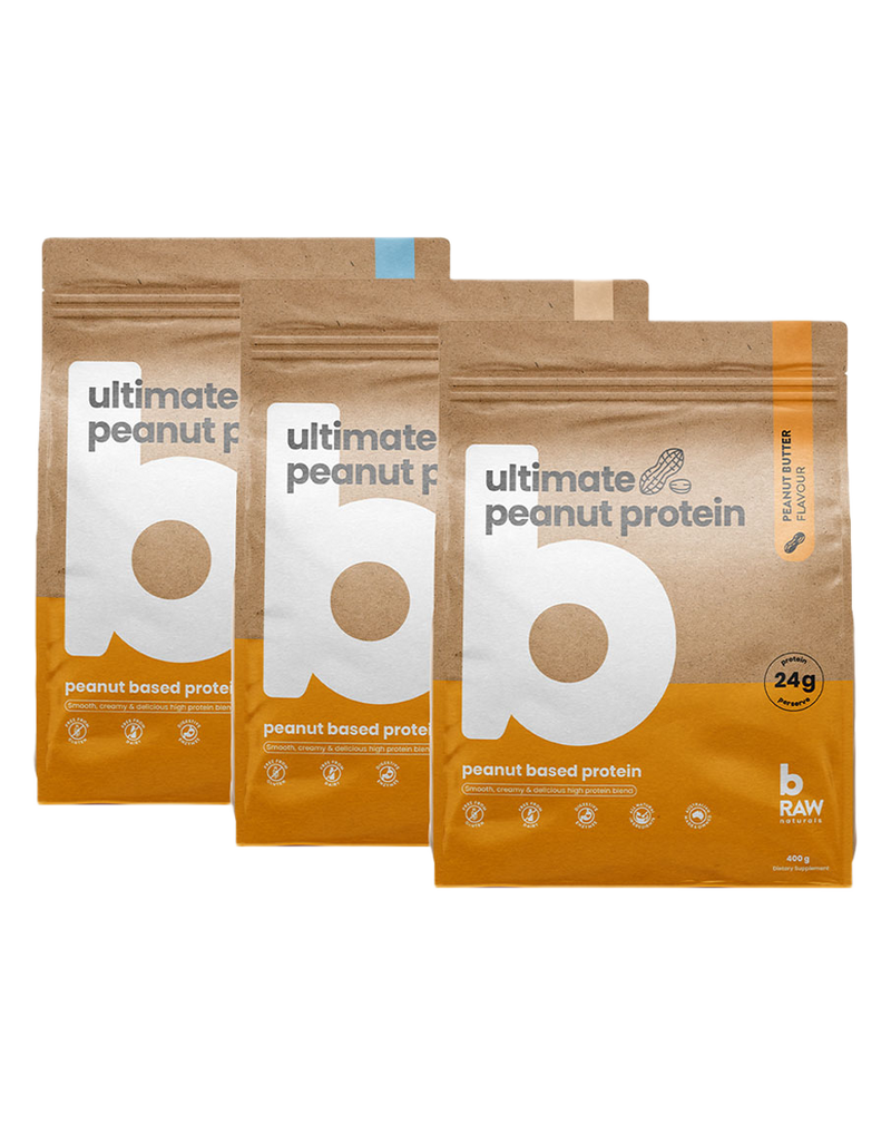 Ultimate Peanut Protein Triple Stack 400g by bRaw