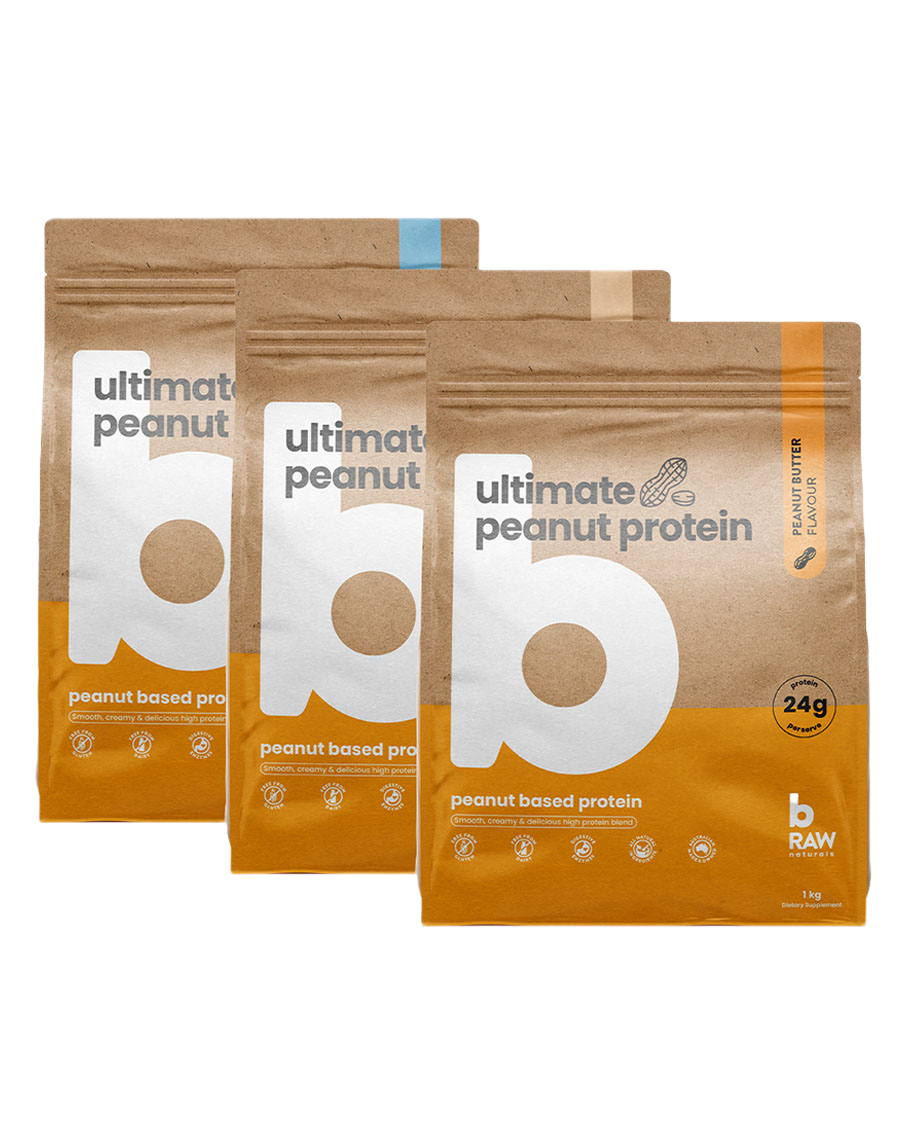 Ultimate Peanut Protein Triple Stack 1kg by bRaw Feature Image