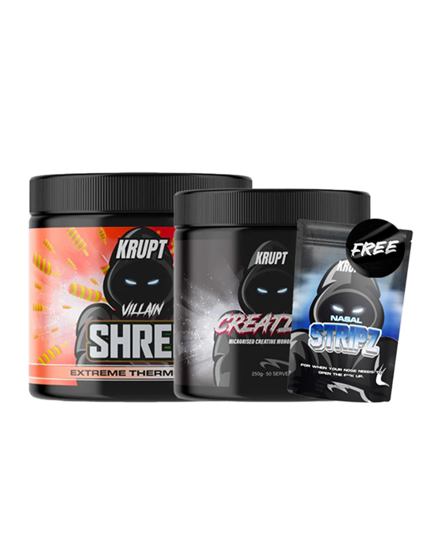 FREE Creatine & Nasal Strips when you buy Villain Shred by Krupt Feature Image