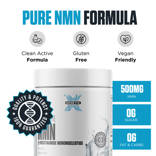 100% Pure NMN Powder by Genetix Nutrition - Nutrition Warehouse