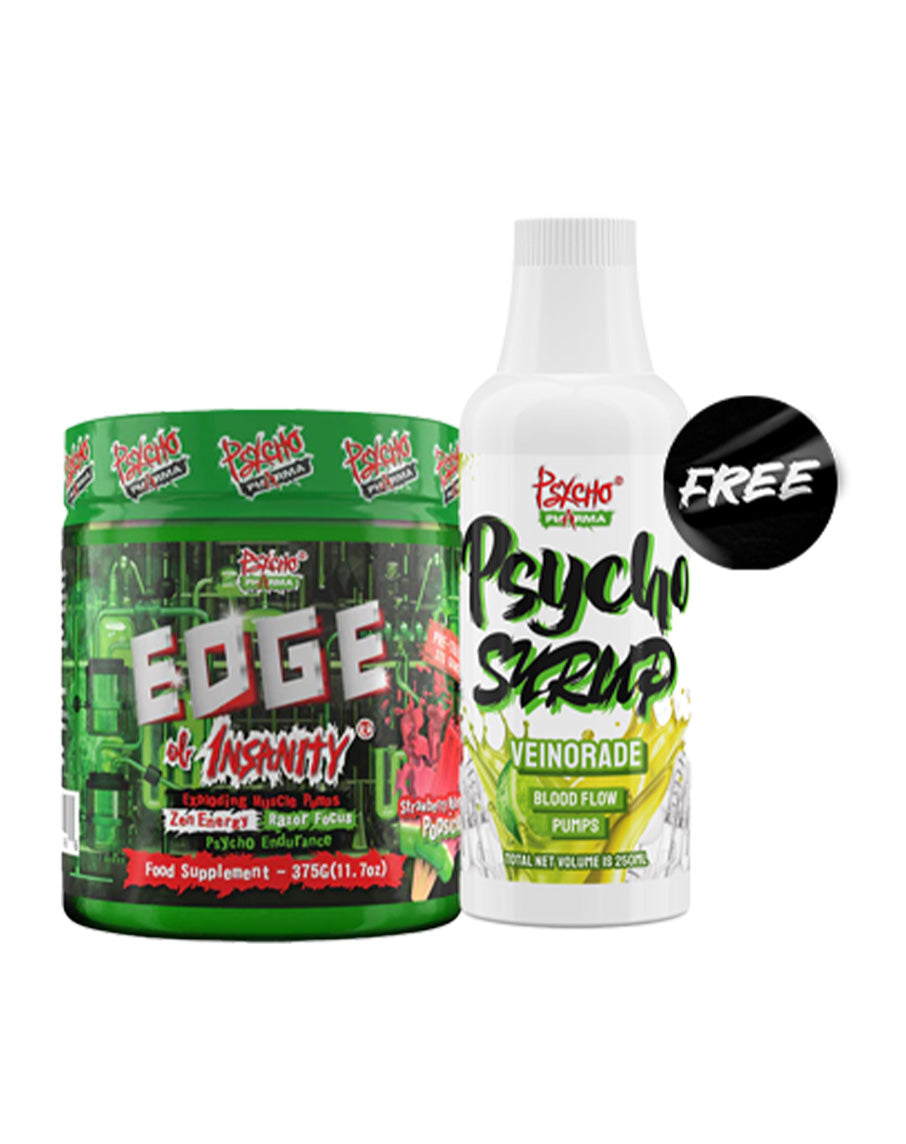 Free Psycho Syrup 250ml when you buy and Edge of Insanity by