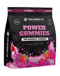 Power Gummies (Pre-Workout Gummies) by The Gummy Co