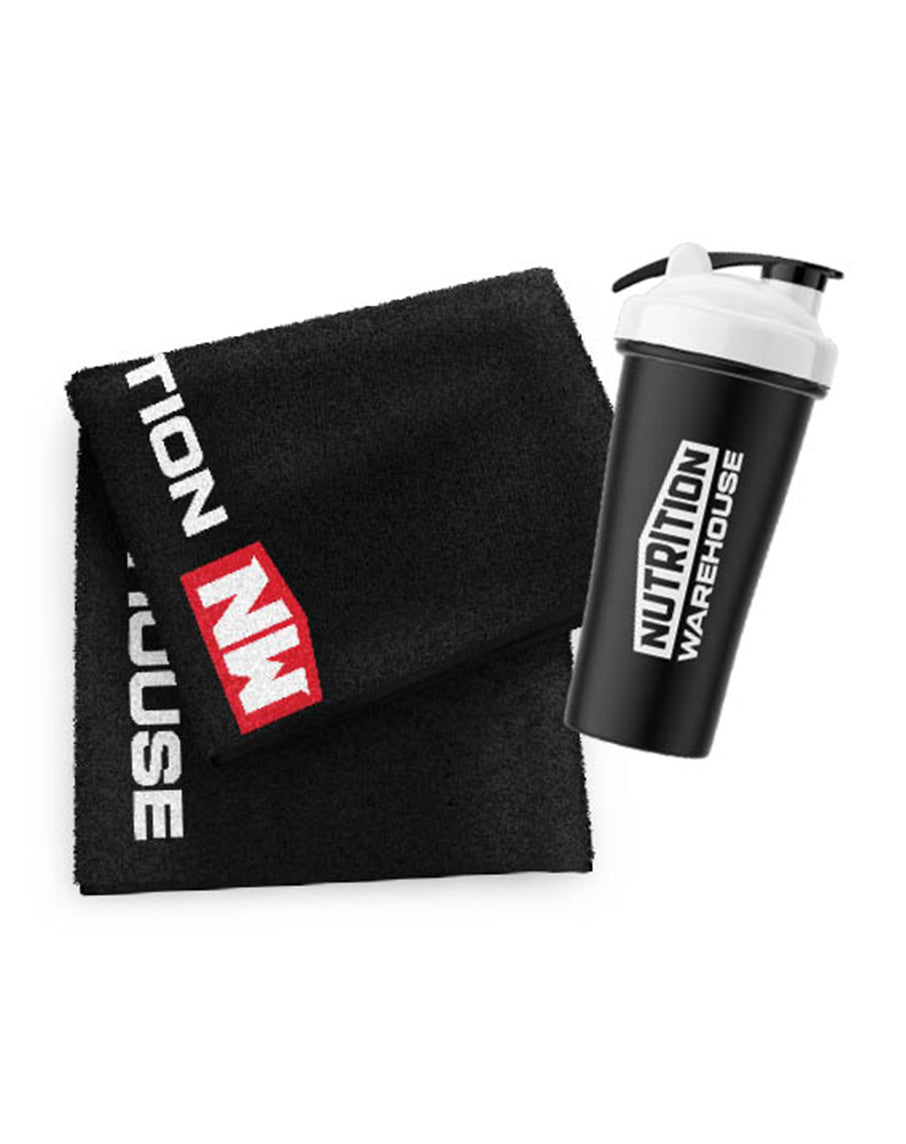 Shaker and Towel Bundle by Nutrition Warehouse Feature Image