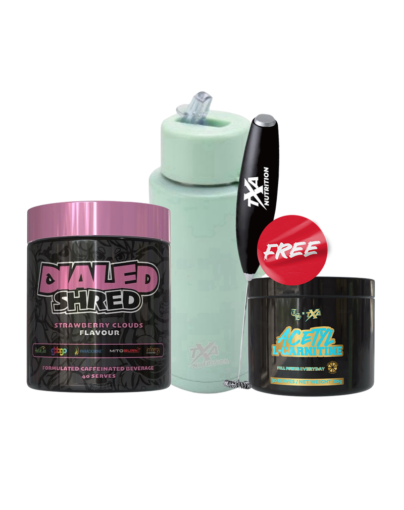 FREE Hand Mixer, Steel Bottle & Acetyl L-Carnitine when you buy Dialed Shred