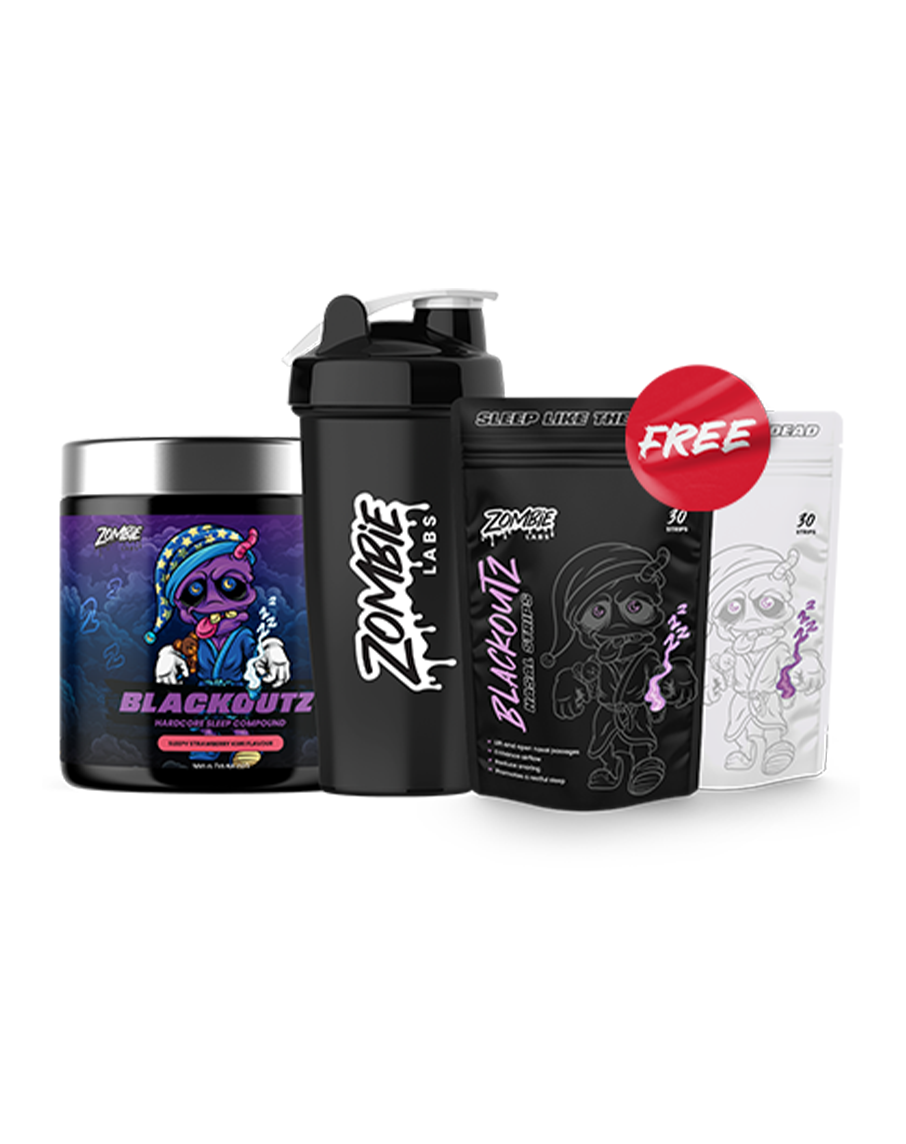 FREE Nasal Strips, Mouth Tape & Shaker when you buy Blackoutz by Zombie Labs Feature Image