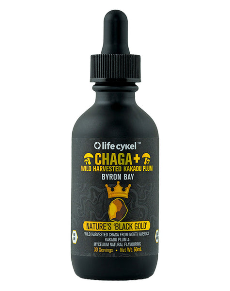 Chaga Mushroom Liquid Extract by Life Cykel - Nutrition Warehouse