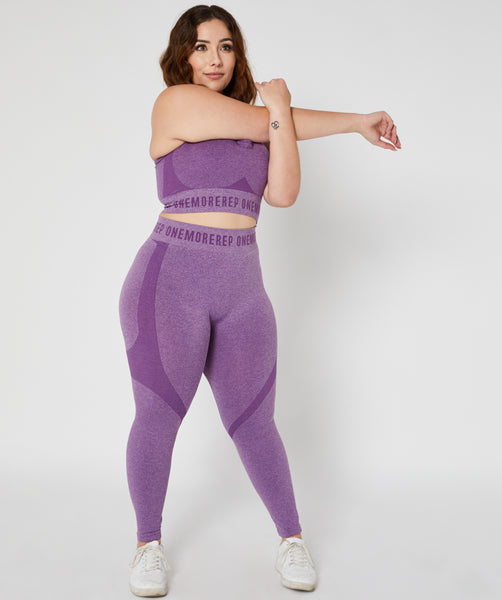 True Seamless Full Length Leggings (Purple) by OneMoreRep - Nutrition  Warehouse