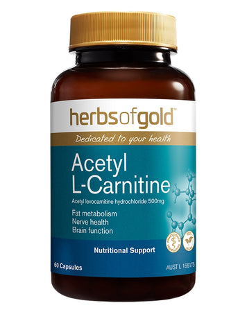 Acetyl L-Carnitine by Herbs of Gold - Nutrition Warehouse Acetyl L-Carnitine by Herbs of Gold - Nutrition Warehouse