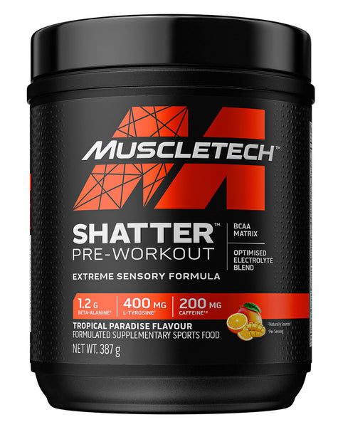 Shatter by Muscletech | Pre Workout Formula - Nutrition Warehouse