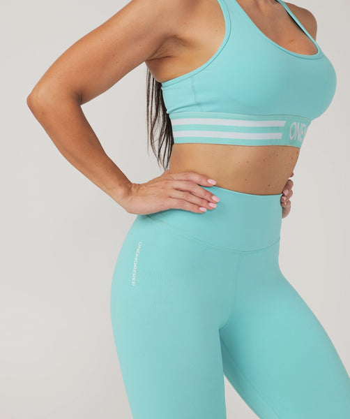 Core Support Sports Bra (Turquoise) by OneMoreRep - Nutrition Warehouse