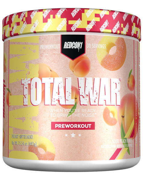Redcon1 Total War Pre-Workout Powder, Rainbow Candy, 15.54 oz, 30 Servings  